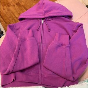 Purple Zip-Up Hoodie